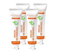 Teeth Whitening Toothpaste Kit, Tooth Stain Removal Colour Corrector, Hydroxyapatite Toothpaste, Gentle Enamel Safe Formulated Protect Gum Teeth Long-Lasting Freshness, Travel Size Toothpaste (4pcs)