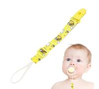 Teether Strap - Flexible Nipple Chain, Binky Leash Connector with Safety Lock, Protective Washable Chew Accessory, Ideal for Strollers Car Seats Outdoor Travel Use