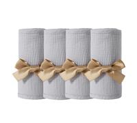 Teething Rail Guard Wrap - Breathable 2 Pcs Adjustable Straps Cotton Gauze