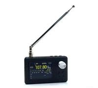 TEF6686 - Receptor de radio dsp para ESP32 con batería de 1000 mAh y pantalla IPS para FM SW para monitoreo de banda MW LW (elástico)