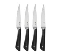 Tefal Jamie Oliver - Juego de 4 Cuchillos para Carne 11 cm | Acero Inoxidable Alemán, Endurecidos con Hielo -120°C, Corte Preciso, Hoja Dentada, Mango Robusto, Diseño Equilibrado y Duradero