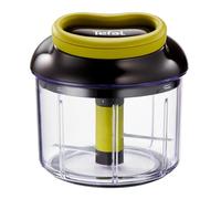 Tefal Ingenio manual K13204 - Picadora manual sin cable con capacidad de 900 ml, picadora manual de alimentos, sin electricidad, base antideslizante, cuchillas acero inoxidable