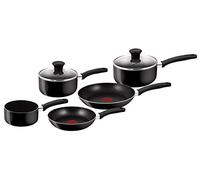Tefal Delight B020S544 Color Negro, Thermo-Spot, Acero Inoxidable, Batería de Cocina de 5 Piezas