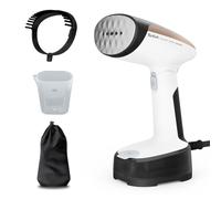 Tefal Access Vaporizador portátil con bolsillo de vapor, diseño ultracompacto, cabezal plegable, listo para 15 segundos, 1300 W, salida de vapor hasta 20 g/min, ligero, DT3052G0, blanco y negro y