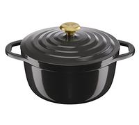 Tefal Air - Cacerola redonda 4 de aluminio fundido (24 cm, 7 L), color gris | Olla para cocinar a fuego lento y tostar, ideal para 4 personas, revestimiento cerámico antiadherente, apto para horno