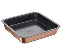 Tefal Airbake - Molde cuadrado para tartas (23 x 23 cm, revestimiento antiadherente, acero al carbono J2555214