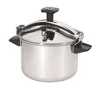Tefal Authentique Olla A Presión, Acero Inoxidable, Plateado, 6 L, 1 Unidad | Cocinar los alimentos dos veces más rápido, conserva las vitaminas, compatible con inducción, gas y eléctrico