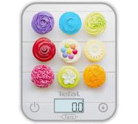 Tefal, Báscula electrónica de cocina, Optiss, Pantalla retroiluminada fácil de leer, Resistencia a los arañazos, Capacidad de 5 kg, Blanco, BC50D4V0