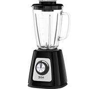 Tefal BlendForce II BL4388 - Licuadora (1,25 L, 1,75 L, Paso, Giratorio, Batidora de vaso, Negro, Acero pulido)