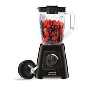 Tefal Blendforce II Blender BL420840 - Jarra de plástico de 2 L, capacidad efectiva de 1,25 l, 600 W, 4 cuchillas extraíbles de acero inoxidable, batido, molienda de hielo, 2 velocidades + pulso