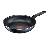 TEFAL C38502 XL Force - Sartén de 20 cm, revestimiento antiadherente, resistente, señal térmica, base difusa, forma extragrande, mango estable, color negro