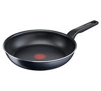 Tefal C38508 XL Force - Sartén de 32 cm, antiadherente, resistente, señal térmica, base difusa, forma extragrande, mango estable, color negro