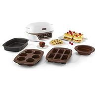 Tefal Cake Factory - Máquina inteligente para tartas, electrodoméstico de cocción, de pastelería, máquina de pan, magdalenas, con 4 moldes, 5 programas, compatible con moldes Crispybake KD802112