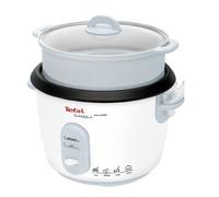 Tefal Classic 2 RK1011 Arrocera Con Accesorios De Cocción Al Vapor, 700 W, 1.8 Litros, Revestimiento Antiadherente/Vidrio, Blanco