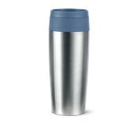 Tefal ECO: Taza de Viaje, Tapa Quick Press, Acero Reciclado, Ecológica, Reutilizable, 100% Hermética, Sin BPA, Mantiene Bebidas Frías 8h y Calientes 4h, 360ml para Beber Fácilmente - N2024110