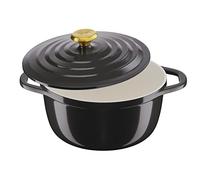 Tefal Cocotte Air 24 cm - cazuela de aluminio fundido de 4,7 L de capacidad, revestimiento cerámica, resultados tiernos, apto para horno y cocinas convencionales, incluso inducción, apto lavavajillas
