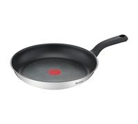 Tefal Comfort Max - Sartén 26 cm de acero inoxidable, mango ergonómico fresco, difusión del calor uniforme, base gruesa antideformación, resistente y duradera, apta para todas las cocinas y horno