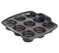 Tefal Crispybake J4174714 Molde Muffins 30x11 cm, Forma Rectangular Desmontable y con Gran Fondo, Revestimiento Antiadherente, fácil desmonte, de Acero al Carbono, con Grosor 3/10, Steel