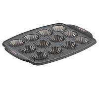 Tefal Crispybake - Molde de 12 mini tartaletas, 100% silicona de alta calidad, resistencia, cocción perfecta, negro, 29 x 21 cm J4171414