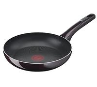 Tefal D52208 Resist Intense Sartén (32 cm, revestimiento antiadherente, Flame Protect, resistente, señal térmica, forma profunda, fácil de limpiar, seguro), color burdeos