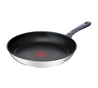 Tefal Daily Cook - Sartén 30 cm, Acero inoxidable | Sartén de 30 cm, Mango ergonómico, Revestimiento antiadherente, Apto inducción, Thermo-Signal, Cocción uniforme