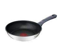 Tefal Daily Cook - Sartén de 20 cm, Apto inducción, antiadherente, revestimiento titanio, Thermo-signal, apto lavavajillas y horno, acero inoxidable