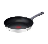 Tefal Daily Cook - Sartén de 24 cm, Apto inducción, antiadherente, revestimiento titanio, Thermo-signal,apto lavavajillas y horno, acero inoxidable