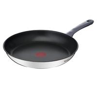 Tefal Daily Cook - Sartén de 26 cm, Apto inducción, antiadherente, revestimiento titanio, Thermo-signal, sin PFOA, apto lavavajillas y horno, acero inoxidable