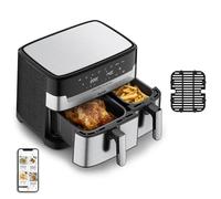 Tefal Dual Easy Fry & Grill Ey905d Doppel 8,3 L Eigenst?ndig 2700 W Hei?luftfritteuse Edelstahl (ey905d Dual Easy Fry & Grill)