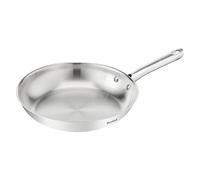 Tefal Duetto On B8660634 - Sartén de acero inoxidable sin sellar con base de fusión de calor de 28 cm, mango cómodo, duradera, apta para todo tipo de fuegos