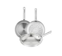 Tefal Duetto On - Juego de Sartenes de 20/24/28 cm, Apto inducción, antiadherente, revestimiento antiadherente Power Resist, Thermo-Spot, acero inoxidable, 10 años de garantía, Resultados crujiente