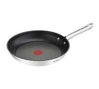 Tefal Duetto - Sartén 28 cm, Acero inoxidable | Sartén 28 cm, Revestimiento antiadherente, Apto inducción, Thermo-Spot, Mango robusto