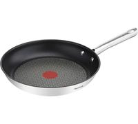 Tefal Duetto - Sartén 32 cm, Acero inoxidable | Sartén 32 cm, Revestimiento antiadherente, Apto inducción, Thermo-Spot, Mango robusto