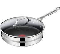 TEFAL E31033 Jamie Oliver Cook Smart - Sartén honda (acero inoxidable, revestimiento de PTFE, 25 cm)