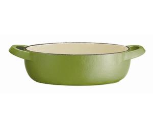 Tefal E97497 Jamie Oliver at Home Series Cast Iron - Molde Ovalado (20 x 14 cm), Color Verde Lima