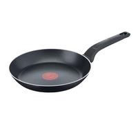 Tefal Easy Cook & Clean B55502 Sartén de 20 cm, con revestimiento antiadherente, señal térmica, base estable, limpieza fácil, forma honda, color negro