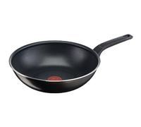Tefal Easy Cook & Clean B55519 Sartén wok de 28 cm, con revestimiento antiadherente, segura, señal térmica, base estable, cocina saludable, color negro