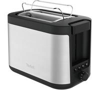 Tefal Elemental, Tostador 2 Ranuras, 7 Niveles de tostado, Inox | Función calienta panes, Función descongelar y recalentar, Bandeja recogemigas extraíble, Diseño compacto, TT4308