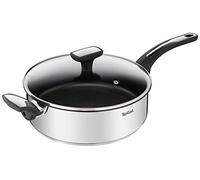 Tefal Emotion - Sartén de 26 cm, 4 L, tapa de cristal, revestimiento antiadherente, difusión de calor homogénea, termo-Signal, diseño elegante, mango resistente, inducción E3003304