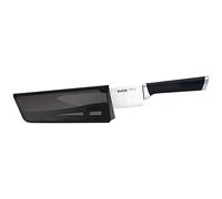Tefal Ever Sharp - Cuchillo Chef 16,5 cm con Afilador Integrado en la Funda, Afilado Automático Doble Pivote, Acero Inoxidable Alemán, Sistema de Bloqueo, Corte Preciso, Seguro y Fácil de Limpiar