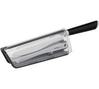 Tefal Ever Sharp, Cuchillo Santoku 16,5 cm, Afilador Integrado en la Funda | Afilado Automático Doble Pivote, Acero Inoxidable Alemán, Sistema de Bloqueo, Corte Preciso, Seguro, Fácil de Limpiar, K25790