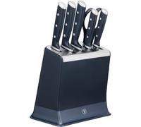 Tefal Ever Sharp Pro, Set de cuchillos de 6 piezas, 5 cuchillos, Tijeras, Bloque con afilador integrado, cuchillas de acero inoxidable, tecnología para un afilado duradero, K297S744