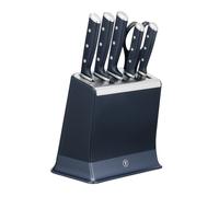 Tefal Ever Sharp Pro, Set de cuchillos de 6 piezas, 5 cuchillos, Tijeras, Bloque con afilador integrado, cuchillas de acero inoxidable, tecnología para un afilado duradero, K297S744