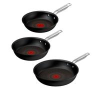 Tefal Experience Set de 3 sartenes 20/24/28 cm, Revestimiento Antiadherente FusionCore, Compatible con Inducción