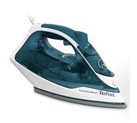 Tefal Express Steam I Plancha de vapor, sistema antical, 2400 W, función antigoteo, tiempo de calentamiento, excelente resultado de planchado, potente golpe de vapor de 185 g/min, depósito de agua de