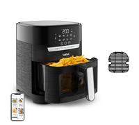 Tefal EY5068 Easy Fry & Grill Vision Freidora de aire caliente, capacidad de 4,2 l, tecnología 2 en 1, ventana de visualización, tecnología extra Crisp, ahorro de energía, pantalla táctil, color negro
