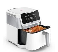 Tefal EY8421 Easy Fry Silence 7L airfryer silenciosa, fácil limpieza y almacenamiento, hasta 8 personas, frontal extraíble, 10 programas automáticos, 40° a 220°C, blanco