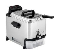Tefal Friteuse Avec Panier Freidora Lean con Sistema de filtración, Acero Inoxidable, Plateado