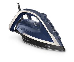 Tefal FV6846E1 Ultragliss Plus - Plancha de vapor antical, 2800 W, colector de cal extraíble, salida de vapor continua de 50 g/min, golpe de vapor de 260 g/min, apagado automático, azul/blanco