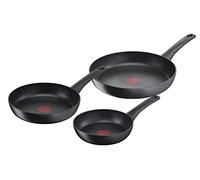Tefal G2609072 Ultimate On, Juego de 3 Sartenes con revestimiento muy resistente, Thermo-Signal, Thermo-Fusion, Todo tipo de cocinas, Apto para horno, Sin PFOA, 20/24/28 cm